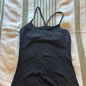 Lululemon Black Long Top Racerback